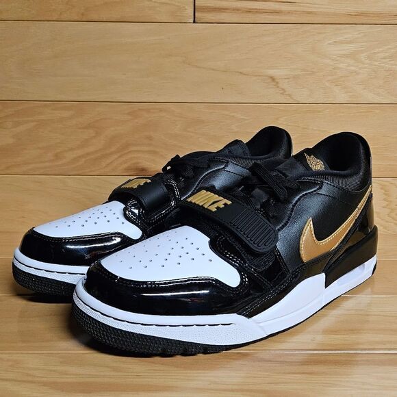 Nike Air Jordan Legacy 312 Low Size 9 Mens Shoe Black Metallic Gold CD7069-071 - Picture 6 of 13